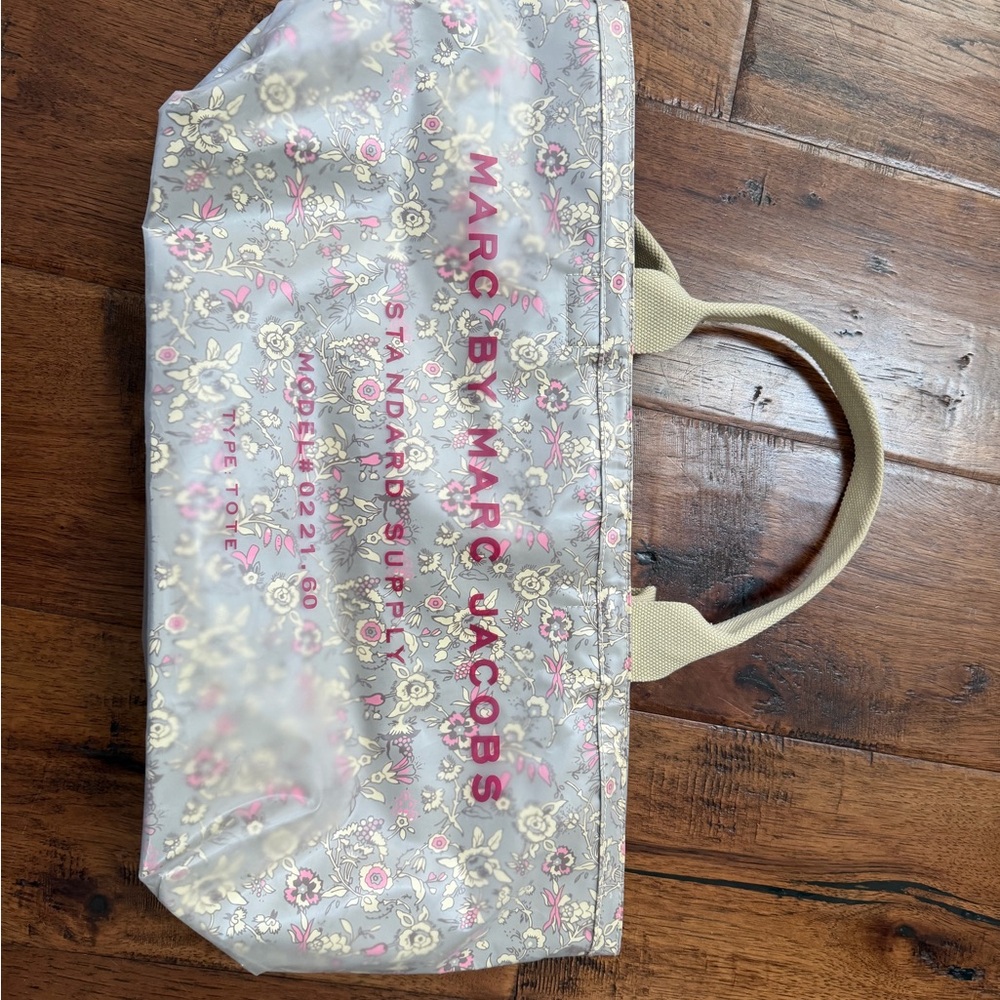 Marc Jacobs Floral Tote - Cream and Pink